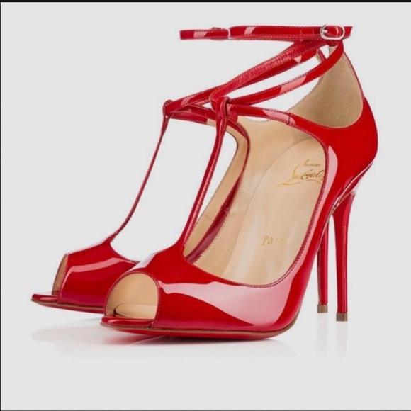 Christian Louboutin Talitha Red Patent Leather - Picture 1 of 8